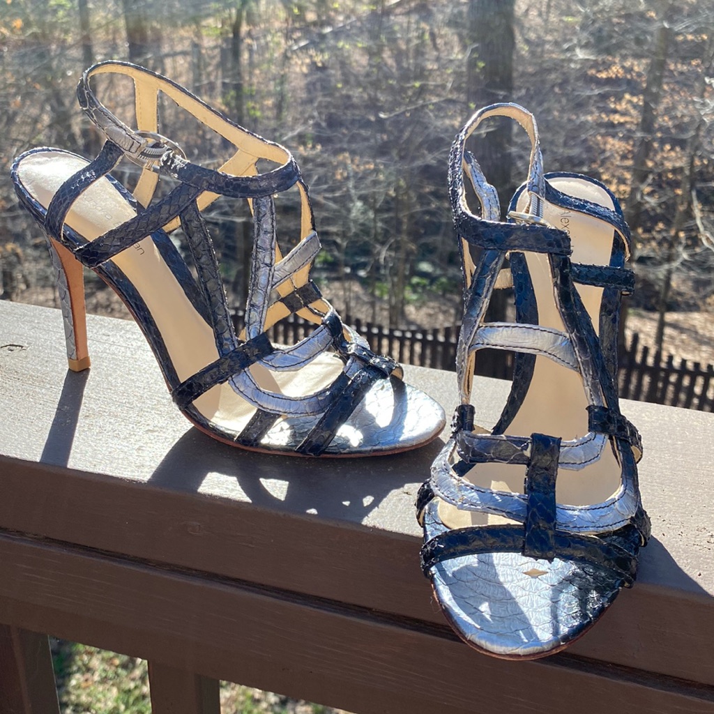 Alexandre Birman Python Strappy Sandals